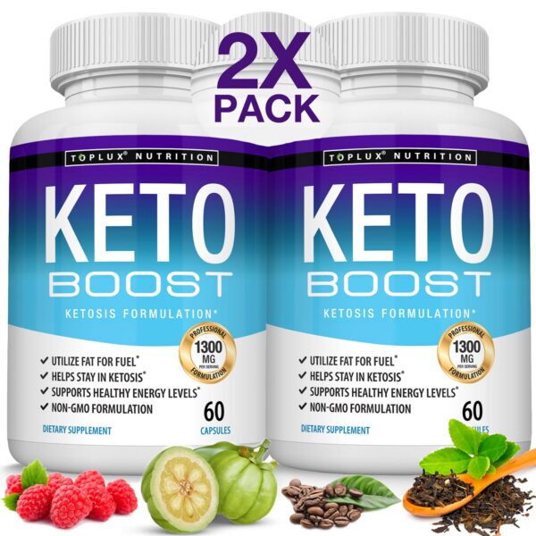 Frente de etiqueta de Keto Boost