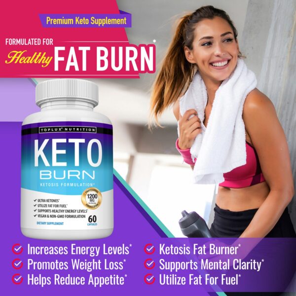 Detalle de etiqueta de Keto Burn