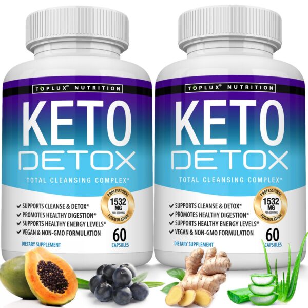 Toplux Keto Detox cápsulas limpieza colon 60 unidades