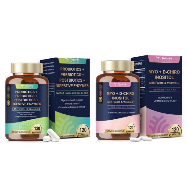 Totaria cápsulas inositol para mujeres etiqueta frontal