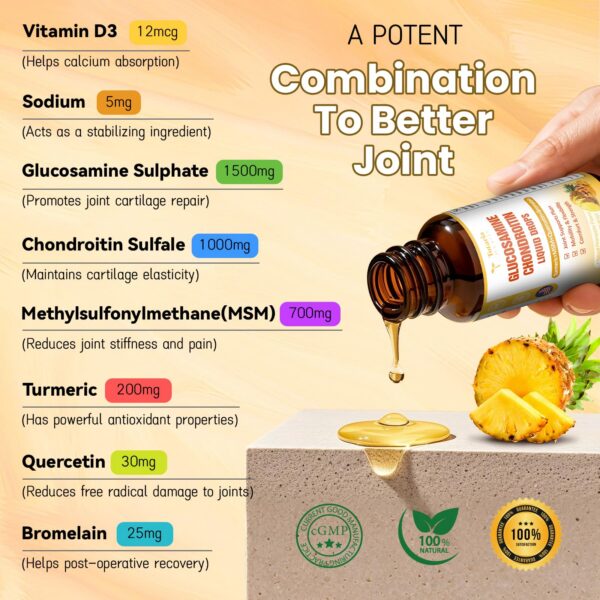 Totaria glucosamina condroitina MSM gotas etiqueta