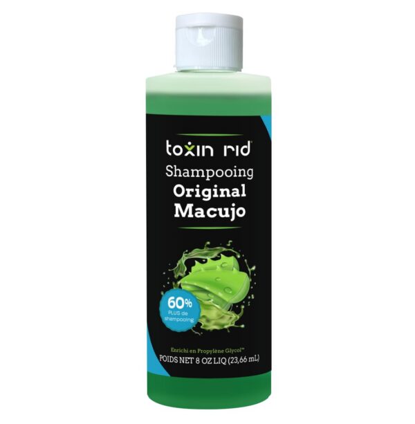 Toxin Rid champú envase trasero instrucciones uso