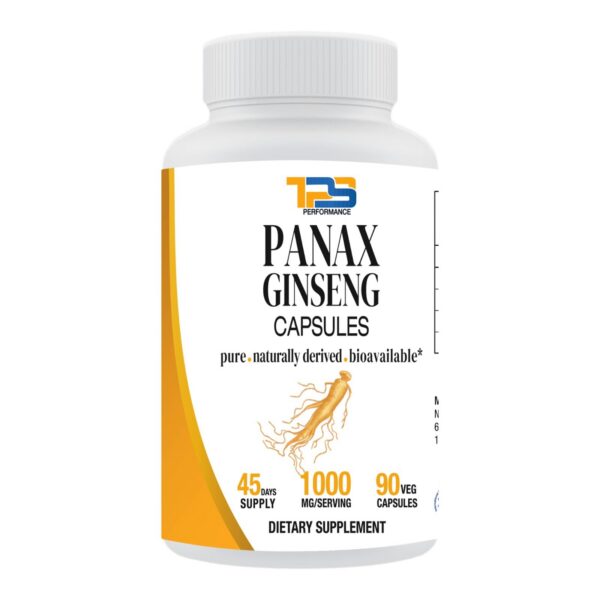 TPS PERFORMANCE Panax Ginseng suplemento 90 cápsulas envase frontal