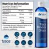 Version 1.0.0 Frasco de Trace Minerals ConcenTrace con etiqueta