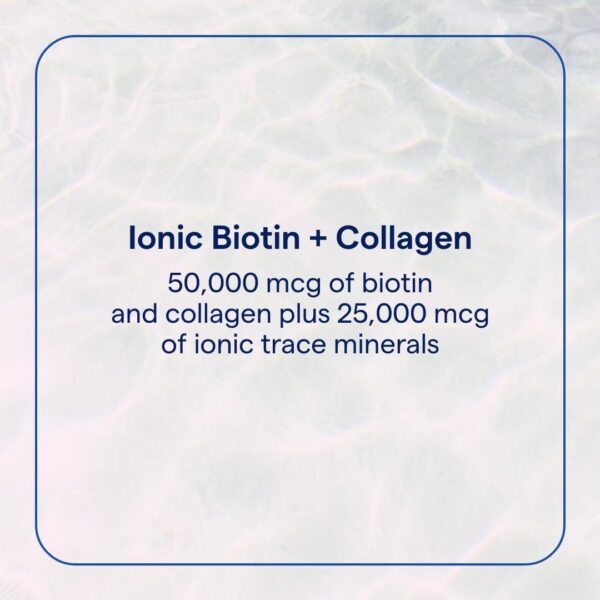Etiqueta frontal Trace Minerals Ionic Biotin + Collagen
