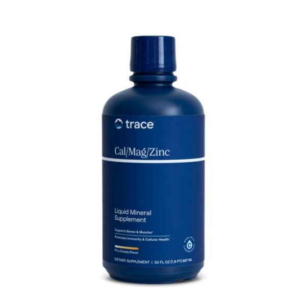 Trace Minerals líquido Cal/Mag/Zinc botella frontal