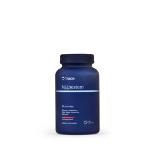 Gomitas de magnesio Trace Minerals frente al envase