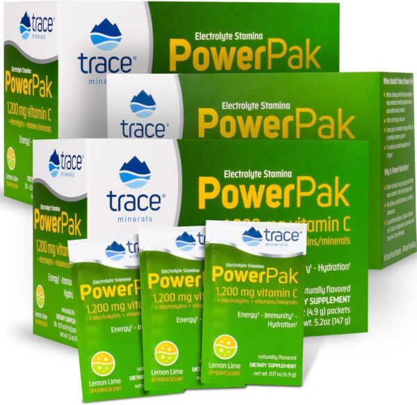 Version 1.0.0 Trace Minerals Power Pak sabor limón lima 90 paquetes