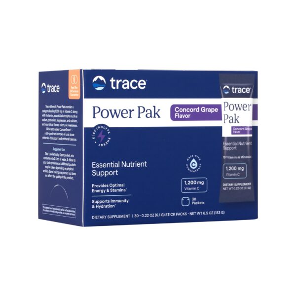 Trace Minerals Power Pak sabor uva concord 30 sobres