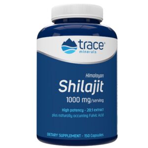 Suplemento de Trace Minerals Shilajit 1000mg para salud cerebral y sistema inmunológico