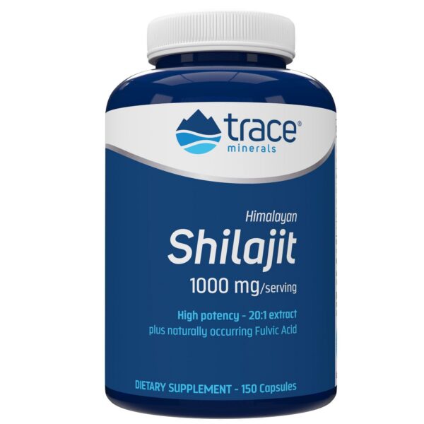 Suplemento de Trace Minerals Shilajit 1000mg para salud cerebral y sistema inmunológico