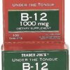 Etiqueta del suplemento Trader Joe's B12