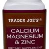 Frasco Trader Joe's calcio magnesio zinc