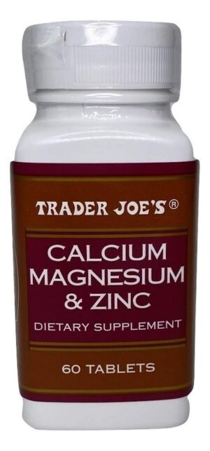 Frasco Trader Joe's calcio magnesio zinc