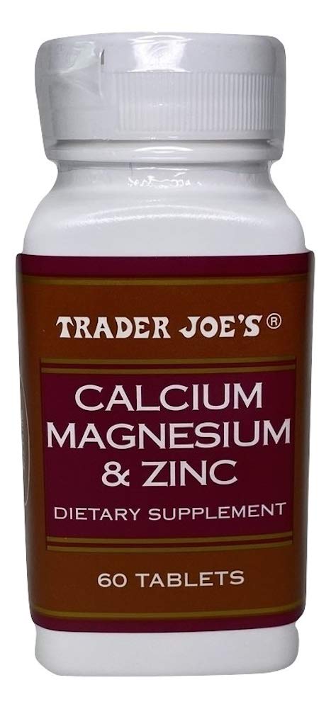 Frasco Trader Joe's calcio magnesio zinc