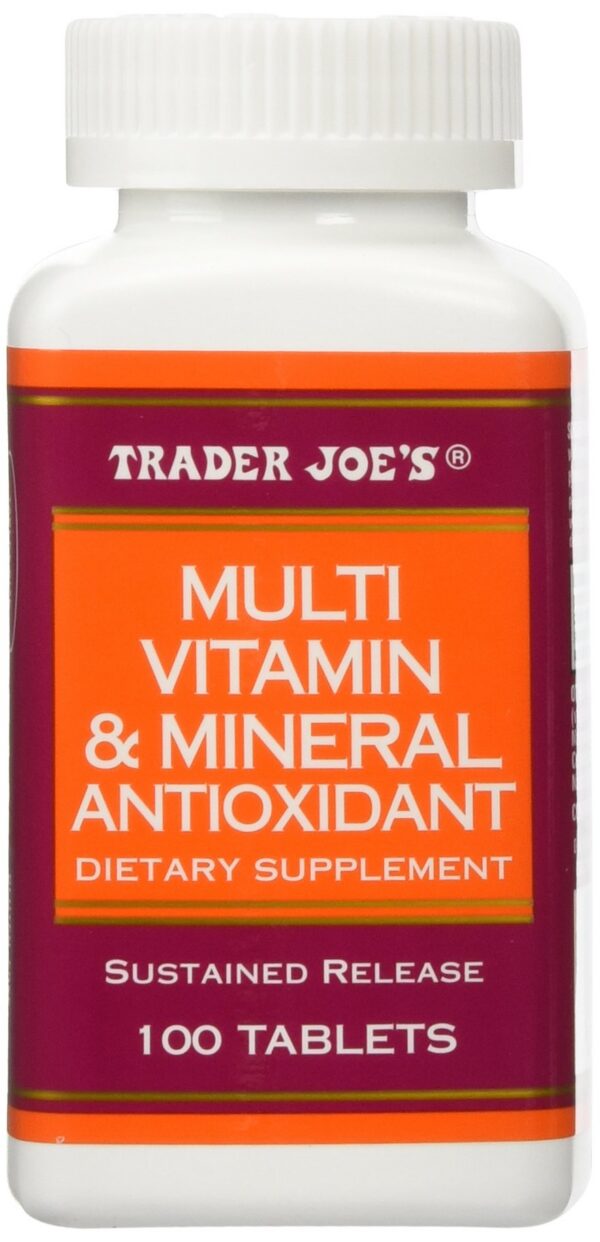Etiqueta frontal de Trader Joe's multivitamínico