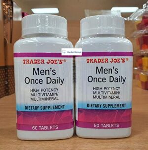 Trader Joe’s multivitamínico alta potencia para hombres 60 tabletas