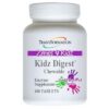 Kidz Digestive Enzymes frasco y etiqueta