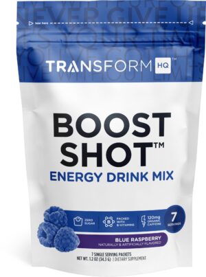 Sachet TransformHQ Boost Shot sabor arandano azul