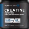Frente de TransformHQ Creatine Monohydrate Powder sin sabor