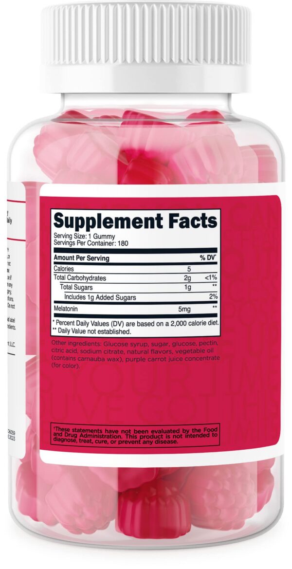 TransformHQ melatonina gomitas vista lateral