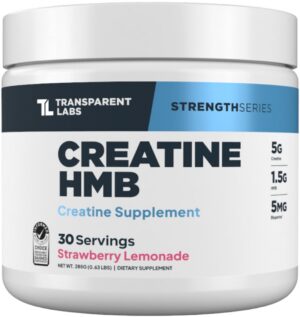 Version 1.0.0 Frontal de la etiqueta Transparent Labs Creatine HMB