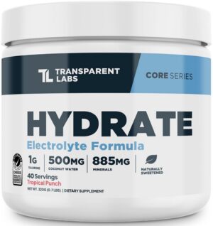 Polvo de electrolitos Hydrate frente