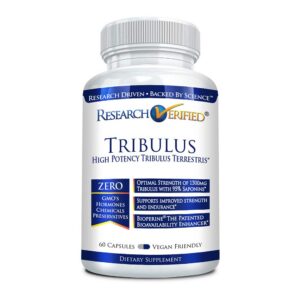 Frasco de Tribulus Terrestris con 60 cápsulas
