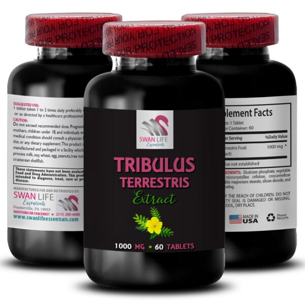 Version 1.0.0 Botella de suplemento cápsulas Extracto de Tribulus Terrestris 60 unidades