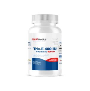 TrioMedica Vitamina E 400 UI cápsulas suaves frasco