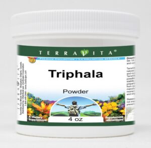 Envase de polvo de Triphala TerraVita 4 oz
