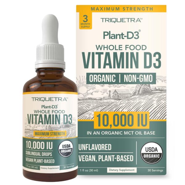 Triquetra Health vitamina d3 orgánica líquida suplemenro 10000 iu
