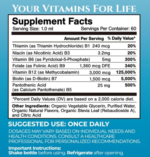 Etiqueta del complejo B líquido