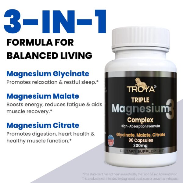 Detalle de mezcla de magnesio glicinato malato citrato