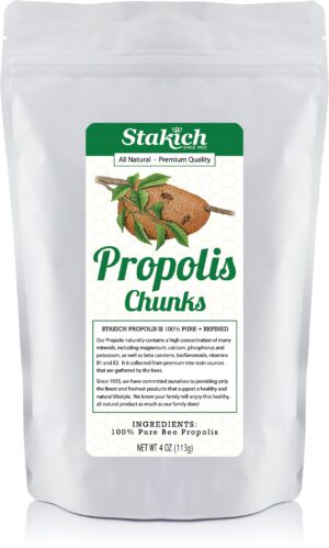 Version 1.0.0 Trozos propóleo abeja natural puro Stakich 4 onzas