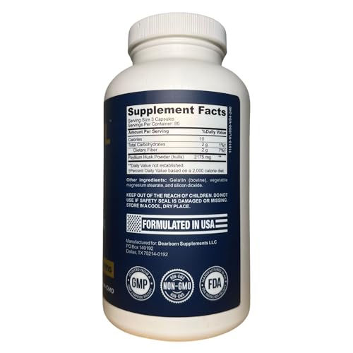 Etiqueta de TRTL Psyllium Husk Capsules