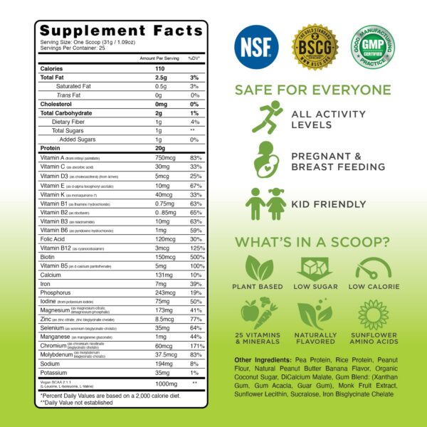 Version 1.0.0 Etiqueta del producto TRU proteína vegetal en polvo