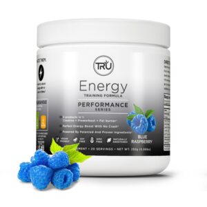 TRU Supplements Energy pre entreno vegano frambuesa azul 20 porciones