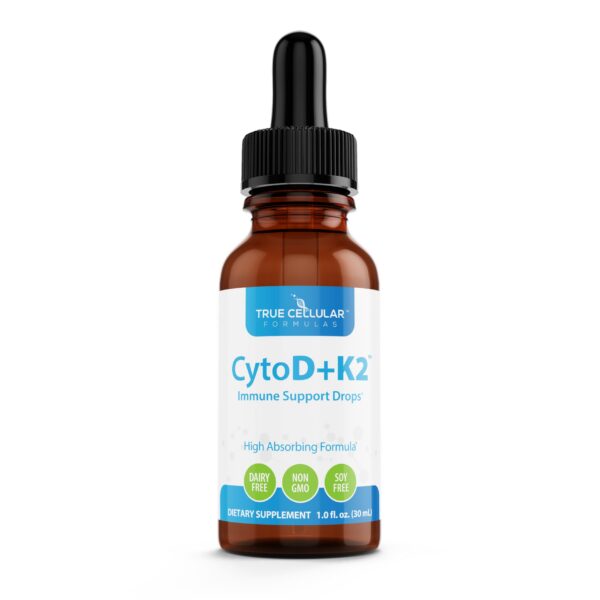 True Cellular Formulas CytoD+K2 gotas vitamina d k2 aceite oliva orgánico