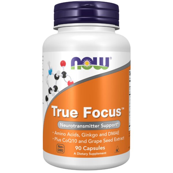 Version 1.0.0 True Focus suplemento con aminoácidos y ginkgo NOW Foods