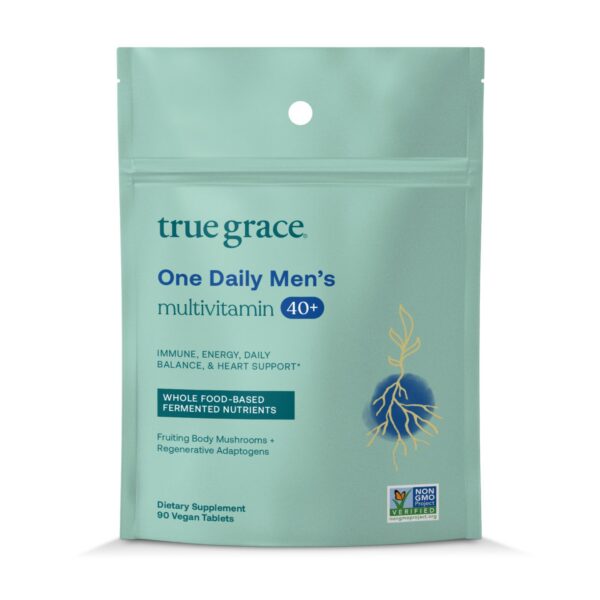 Version 1.0.0 Frontal de la botella True Grace multivitamínico 40+