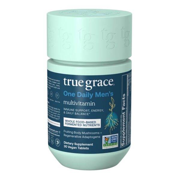 True Grace multivitamínico para hombre frasco 30 tabletas