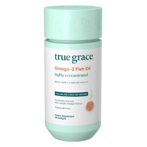 Botella de True Grace Omega-3 Fish Oil