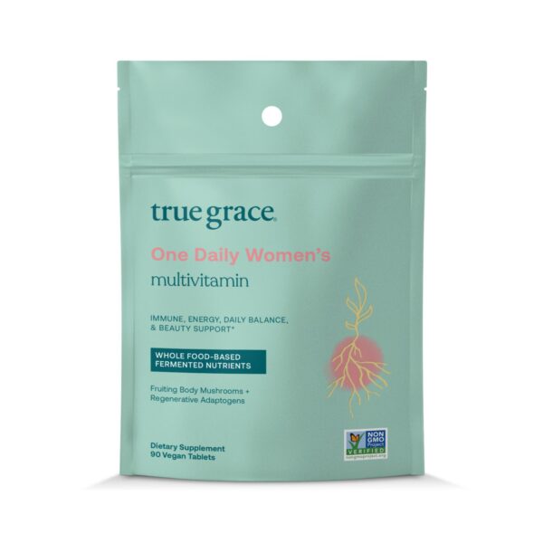 True Grace One Daily multivitamínico para mujeres frasco frontal