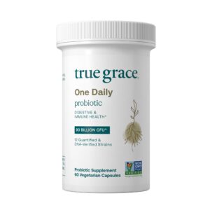 True Grace probiótico diario 90 mil millones CFU 60 cápsulas