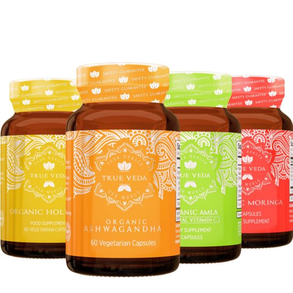 Version 1.0.0 Frente de la botella True Veda Ashwagandha KSM-66