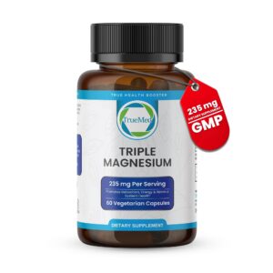 Frasco de TrueMed magnesio triple