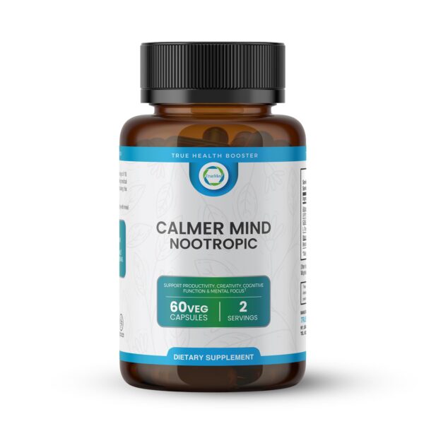 TrueMed Calmer Mind cápsulas para enfoque y creatividad