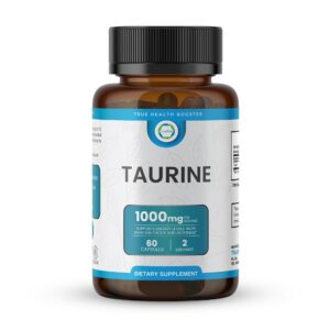 TrueMed Taurina 1000 mg suplemento energía enfoque