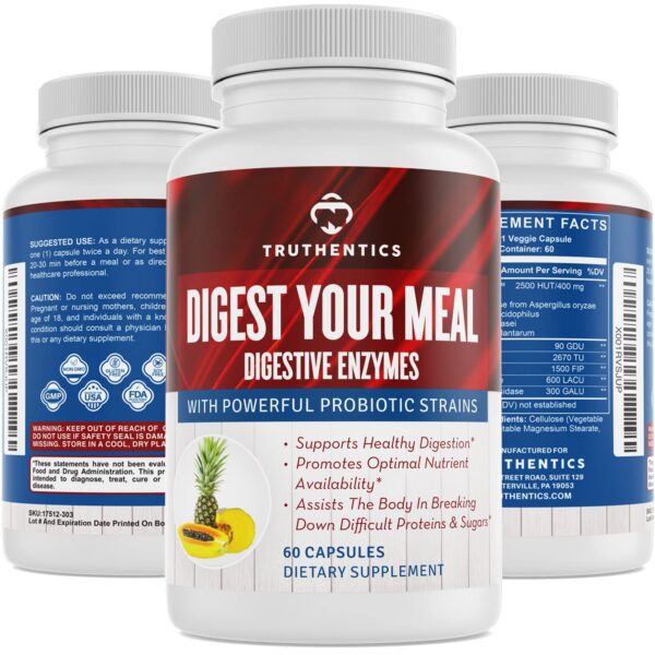 Truthentics Digestive Enzymes Plus botella